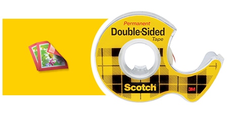 Scotch® Double-Sided Tape and usage example - making craft project

