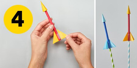Step 4 - creating the fins and preparing for the rocket launch
