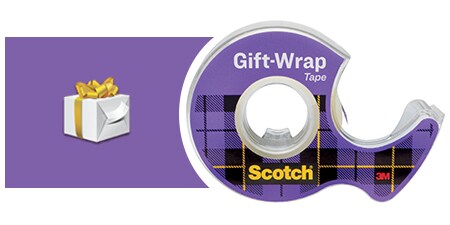 Scotch® Gift Wrap Tape and usage example - wrapping a gift
