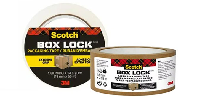 Scotch® Box Lock™ Packaging Tape Range
