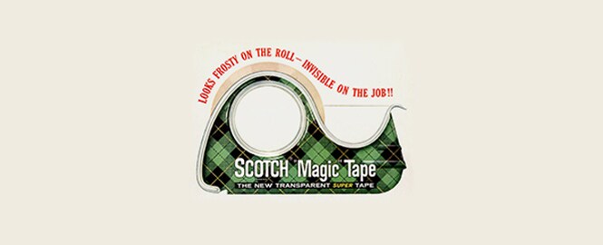 Vintage illustration of Scotch® Magic™ Tape
