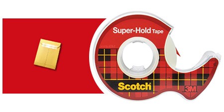 Scotch® Super-Hold Secure Tape and usage example - sealing important documents
